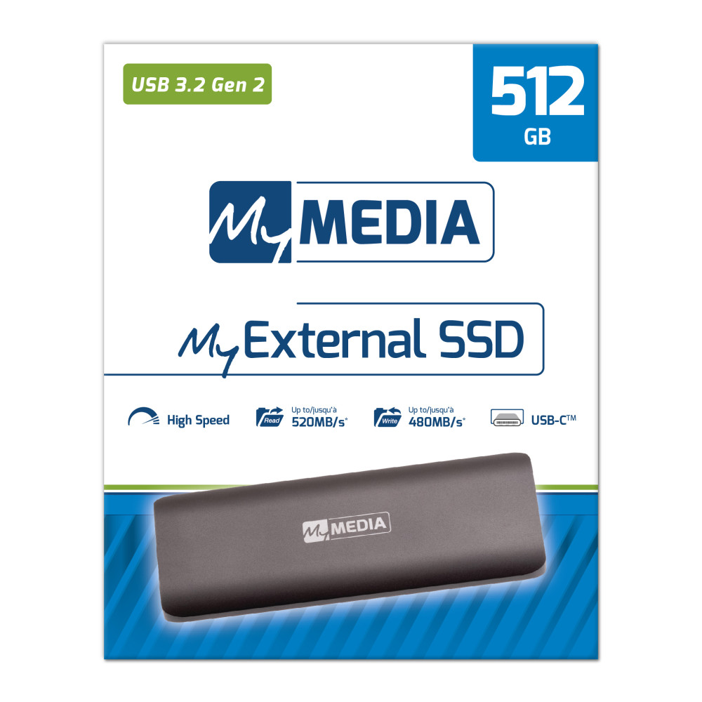 MyMedia MyExternal SSD USB 3.2 Gen 2 512GB